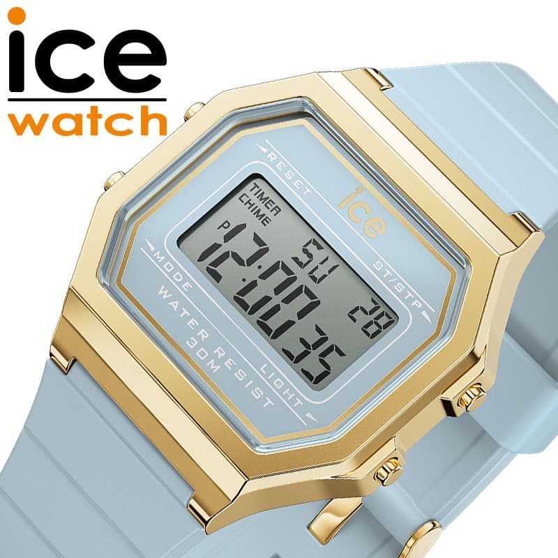 【10%OFF】アイス ウォッチ 腕時計 アイスデジット レトロ ICE WATCH ICE digit retoro レディース アクアブルー 時計 かわいい...