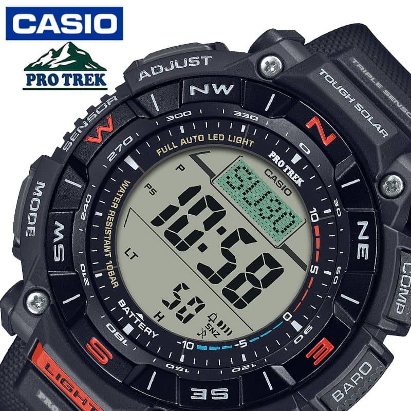 プロトレック カシオ 腕時計 プロトレック PRG-340シリーズ CASIO PROTREK メンズ 液晶 ブラック 時計 ソーラー アウトドア キャンプ カジュアル アナデジ 武骨 フェス 夏フェス PRG-340-1JF 人気 おすすめ おしゃれ ブランド プレゼント ギフト 防水 頑丈 観光