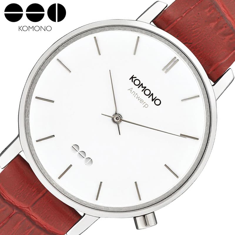 【10%OFF】コモノ 腕時計 ハロウ コロコ KOMONO Harlow Cocroco レディース ホワイト ブラウン 時計 レザー シンプル きれいめ か...