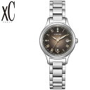 \15日までクーポン配布中!/シチズン 腕時計 クロスシー CITIZEN 時計 xC レディース ブラック シルバー ソーラー 月光 限定 ダイレクトフライト...