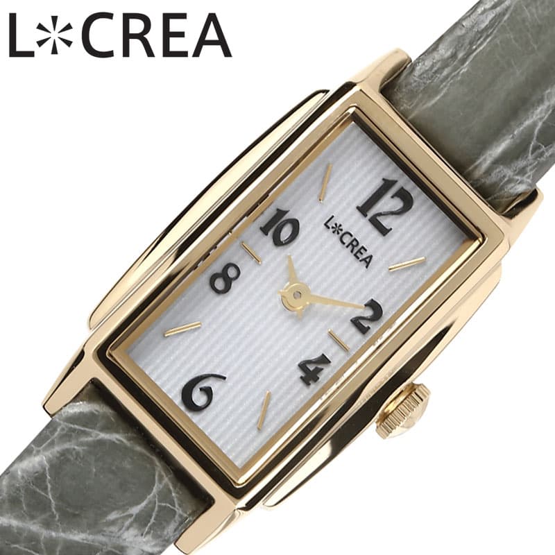 ルクレア 腕時計 レクタングル LCREA RECTANGLE レディース ゴールド グリーン 時計 ソーラー ビジネス 女性 ソーラー 電池交換不要 日本製 可愛い かわいい カワイイ ファッション レディースファッション LC2002-GPCSA 人気 おすすめ おしゃれ ブランド