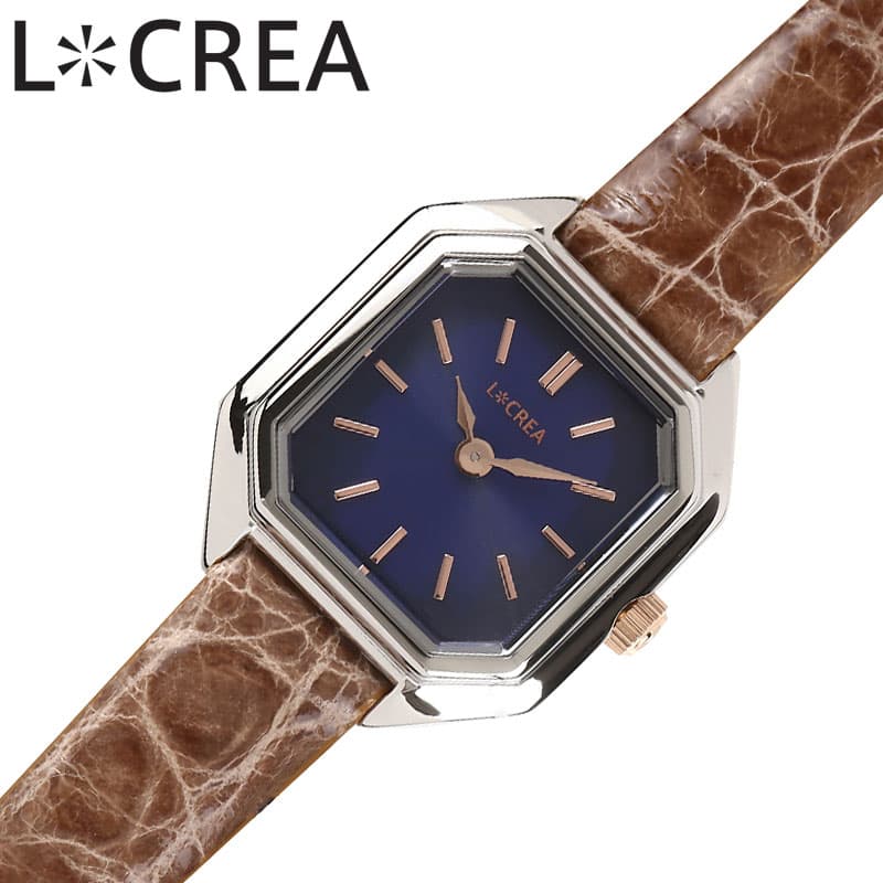 ルクレア[LCREA]静かな午後の、腕時計。イタリア語の光 ”LUCE” と創造 "CREATION" を掛け合わせたブランド《L＊CREA》。その全てのモデルにソーラームーブメントを採用しており、モダンからクラシックまで様々なコーディネートに似合デザイン。女性らしさと高級感、そしてヴィンテージの時計のような佇まい。手元にエレガンスを加えてくれる腕時計。キリッとした角きりの文字盤のクールな印象とケースの丸めのソフトな印象が融合した腕時計らしいキュートさを醸し出します。変形文字盤ですが、八角形のため、時間が読み易いのも特徴です。個性のある変形文字盤ながらも、柔らかいフォルムを描くケースのソフト感がバランスの良い印象を与えてくれます。型番LC2004-SSCMOケース材質：ステンレススチールサイズ約：縦26×横21.2mm×厚：6.6mmベルト幅：10mmベルト材質：本ワニ革カラー：ブラウンベルト腕周り最少：13cmベルト腕周り最大：17cmムーブメントソーラー クォーツ (電池式)機能風防：ミネラルガラス表示タイプ：アナログ防水機能防水性：日常生活防水付属品LCREA純正BOX保証書取扱説明書※説明書・保証書に関して入荷時期により仕様、内容が一部異なる場合がございます。予めご了承をお願い致します。また、ブランドにより説明書兼保証書が付属する場合がございます。予めご了承をお願い致します。この商品のお問い合わせ番号WLR-item-69735 選ばれているキーワード レディース腕時計 女性用時計 ファッション腕時計 レディース ビジネスウォッチ レディース カジュアルウォッチ レディース おしゃれ時計 レディース ブランド腕時計 仕事用時計 レディース ファッション腕時計 ビジネスウォッチ プレゼント用腕時計 レディース スタイリッシュ時計 レディース 人気腕時計 レディース カジュアルウォッチ おしゃれ時計 仕事用 腕時計 スタイリッシュ時計プレゼント用腕時計 初めての腕時計 パートナー 記念日 遠距離 プレゼント 豪華 ギフト ラッピング さりげない お揃い おそろい 誕生日 人気 おすすめ かわいい カワイイ 華奢 ちょうどいい 丁度いい シンプル すっきり モノトーン コーデ レトロ ビンテージ 見やすい ソーラー 落ち着き 着け心地 普段使い 有名 ブランド 高見え 大切な人 好きな人 男性 ユニセックス 中性的 息子 旦那 妻 彼女 彼氏 高校生 大学生 社会人 大人 10代 20代 30代 40代 50代 60代 結婚記念 クリスマス バレンタイン ホワイトデー 母の日 父の日 メーカー希望小売価格はメーカーサイトに基づいて掲載していますルクレア[LCREA]静かな午後の、腕時計。イタリア語の光 ”LUCE” と創造 "CREATION" を掛け合わせたブランド《L＊CREA》。その全てのモデルにソーラームーブメントを採用しており、モダンからクラシックまで様々なコーディネートに似合デザイン。女性らしさと高級感、そしてヴィンテージの時計のような佇まい。手元にエレガンスを加えてくれる腕時計。キリッとした角きりの文字盤のクールな印象とケースの丸めのソフトな印象が融合した腕時計らしいキュートさを醸し出します。変形文字盤ですが、八角形のため、時間が読み易いのも特徴です。個性のある変形文字盤ながらも、柔らかいフォルムを描くケースのソフト感がバランスの良い印象を与えてくれます。 型番LC2004-SSCMOケース材質：ステンレススチールサイズ約：縦26×横21.2mm×厚：6.6mmベルト幅：10mmベルト材質：本ワニ革カラー：ブラウンベルト腕周り最少：13cmベルト腕周り最大：17cmムーブメントソーラー クォーツ (電池式)機能風防：ミネラルガラス表示タイプ：アナログ防水機能防水性：日常生活防水付属品LCREA純正BOX保証書取扱説明書※説明書・保証書に関して入荷時期により仕様、内容が一部異なる場合がございます。予めご了承をお願い致します。また、ブランドにより説明書兼保証書が付属する場合がございます。予めご了承をお願い致します。