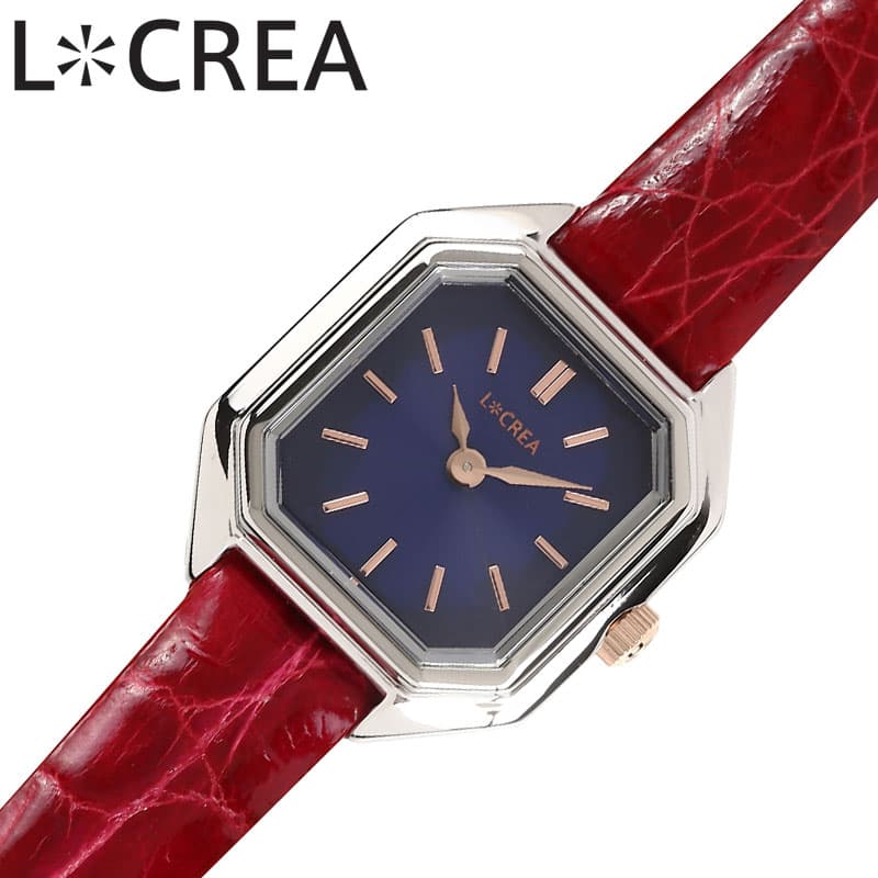 BVLGARI - ルクレア 腕時計 キャレ LCREA CARRE レディース シルバー レッド 時計 ソーラー カレ ビジネス 女性 ソーラー 電池交換不要 日本製 可愛い かわいい カワイイ ファッション レディースファッション LC2004-SSCRD 人気 おすすめ おしゃれ ブランド プレゼント