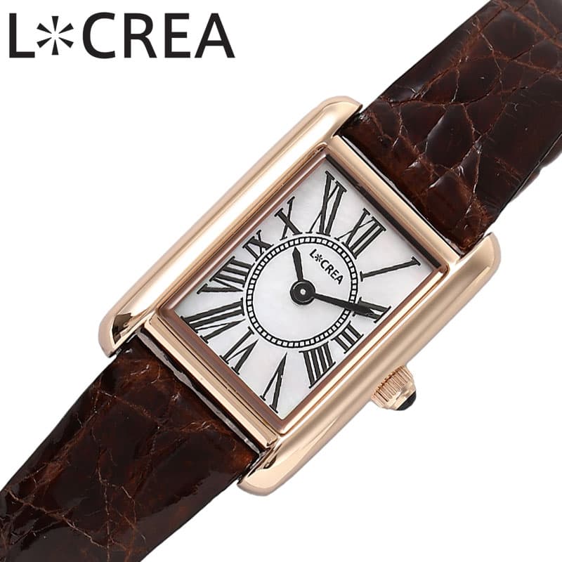 ルクレア 腕時計 パラッレーラ LCREA PARALLELA レディース ピンクゴールド ブラウン 時計 ソーラー パラレラ ビジネス 女性 ソーラー 電池交...