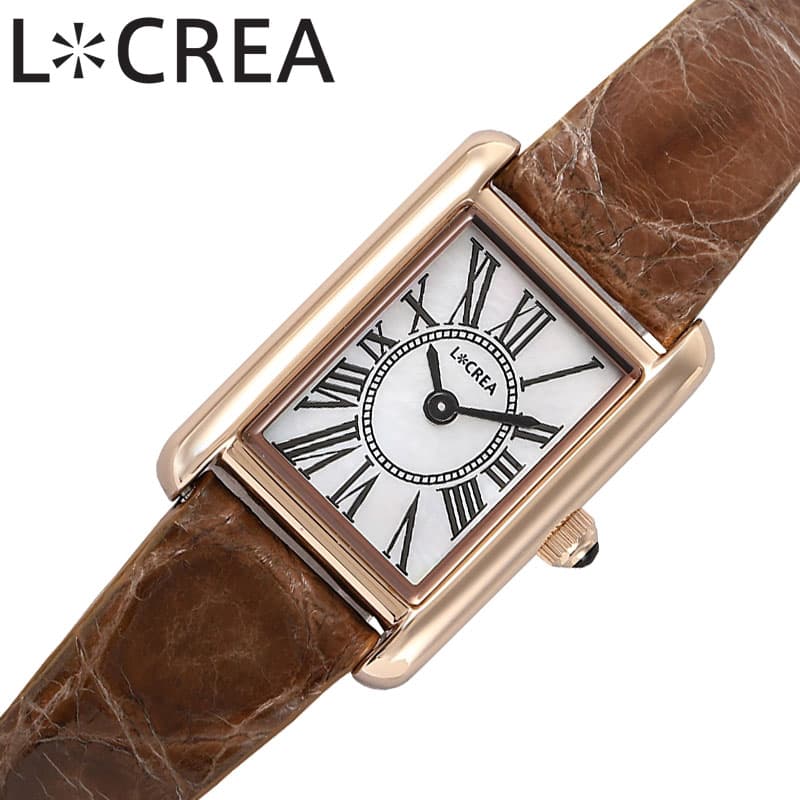 ルクレア 腕時計 パラッレーラ LCREA PARALLELA レディース ピンクゴールド ブラウン 時計 ソーラー パラレラ ビジネス 女性 ソーラー 電池交...