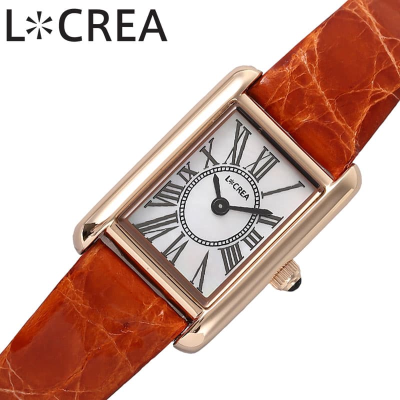 ルクレア 腕時計 パラッレーラ LCREA PARALLELA レディース ピンクゴールド オレンジ 時計 ソーラー パラレラ ビジネス 女性 ソーラー 電池交...