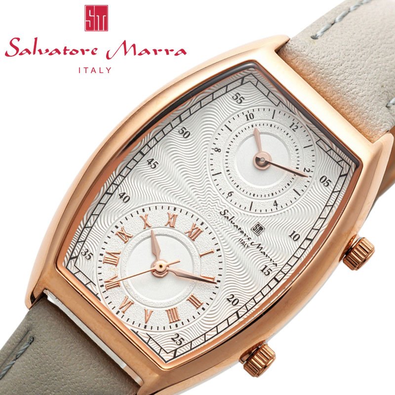 【63%OFF】【\19,657円引】サルバトーレ マーラ 腕時計 Salvatore Marra 時計 レディース グレー 女性 仕事 ビジネス オフィス 誕...