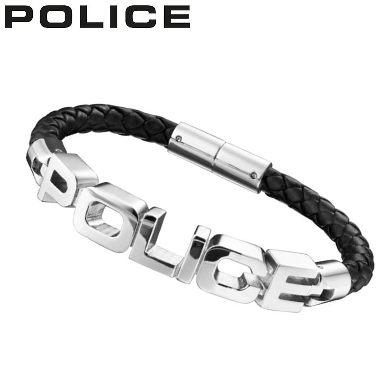 楽天腕時計を探すならウォッチラボポリス アクセサリー POLICE ブレスレット シグネチャー SIGNATURE メンズ シルバー ブラック 男性 誕生日 記念日 お祝い 贈り物 彼氏 夫 旦那 パパ 父 息子 ファッション かっこいい 23873BLB-S 定番 人気 おすすめ おしゃれ ブランド プレゼント ギフト