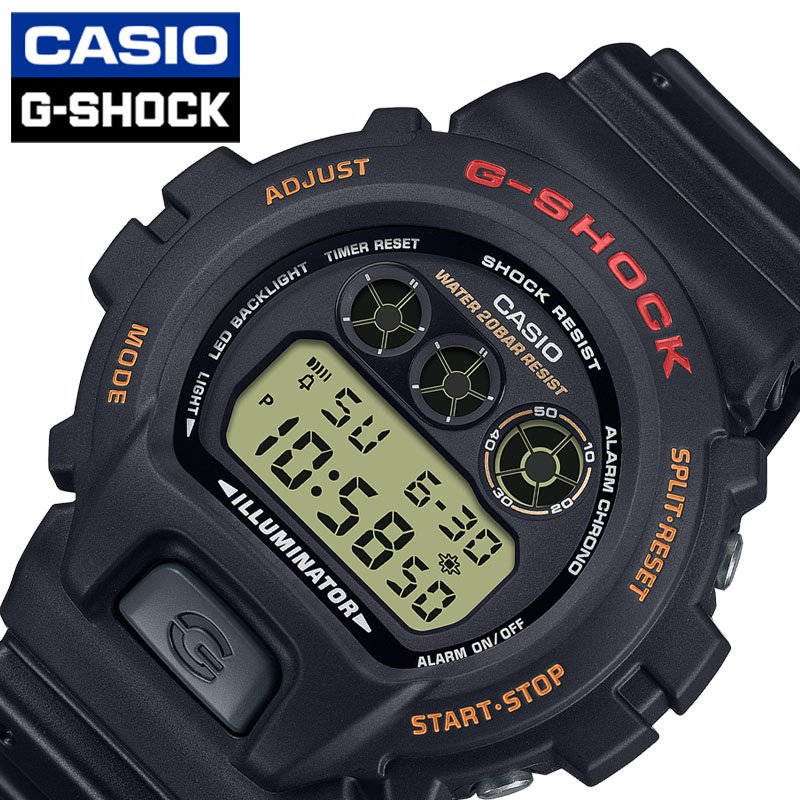 カシオ 腕時計 CASIO 時計 G-SHOCK GSHOCK ジーショック メンズ 男性 レディース 女性 デジタル スポーツ キャンプ 日付カレンダー ストップウォッチ 彼氏 夫 旦那 様 パパ 父 息子 誕生日 中学生 高校生 大学生 ファッション DW-6900UB-9JF おすすめ おしゃれ