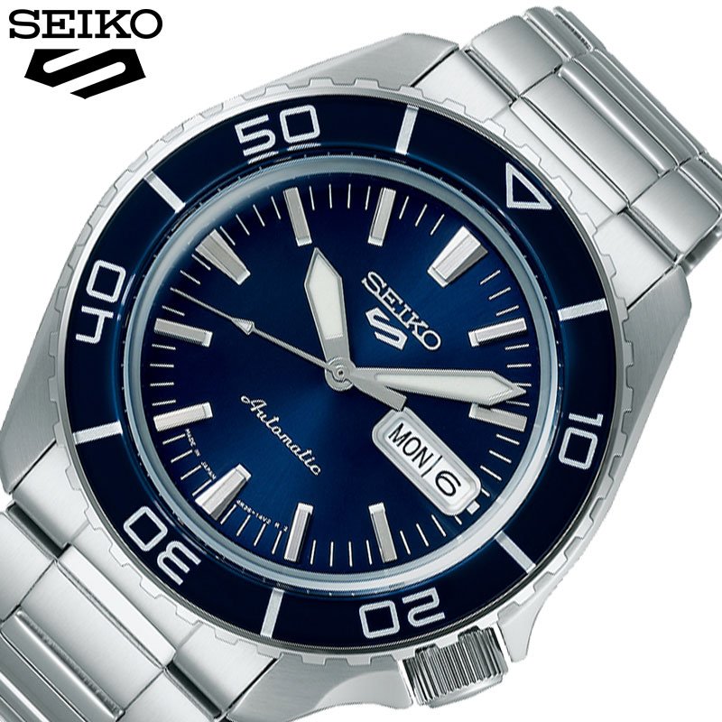 [Up to ¥9,400 off] [20% OFF] Seiko Watch SEIKO Watch 5 Sports Men's Blue Mechanical Automatic Winding Manual Winding Men's Metal Metal Band Stainless Steel Date Day Calendar Analog Made in Japan Simple Standard SBSA259 Birthday Celebration Boyfriend Husband Popular Recommended