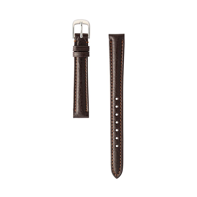 バンビ｜BAMBI 時計バンド ワニ革（クロコダイル） かん幅19mm 美錠幅14mm 【金具色指定不可】 グレーシャス ブラック (シャイニング) BWE212AR