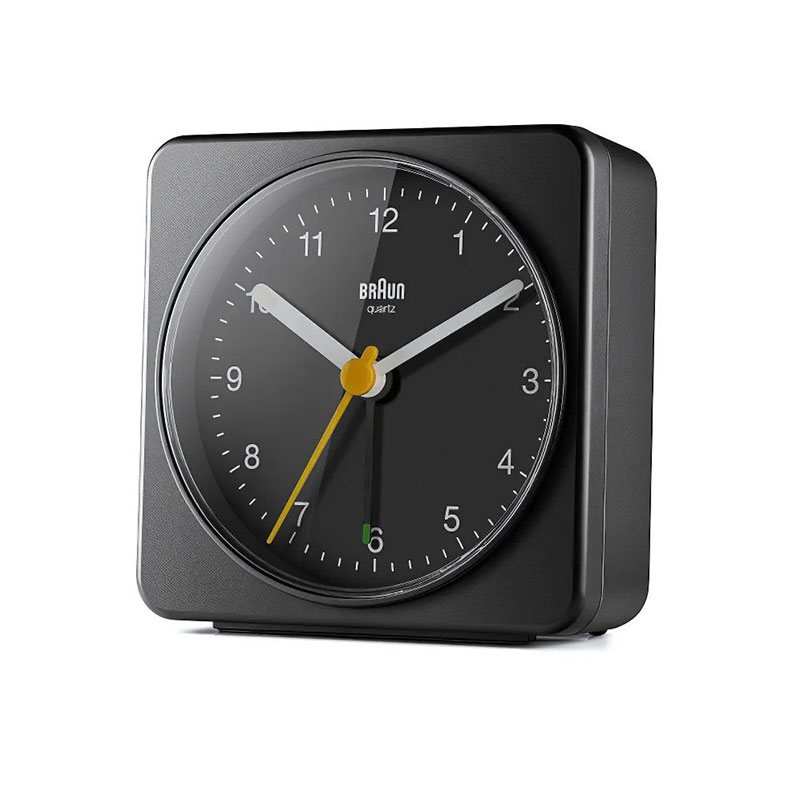 ブラウン 置時計 アナログ アラームクロック BRAUN ブラウン置時計 BC03B ANALOG ARALM CLOCK ブラック 目覚まし時計 クオーツ(静音設計 スイープ運針) BC03B 人気 おすすめ おしゃれ ブランド プレゼント ギフト【正規品】 [3]