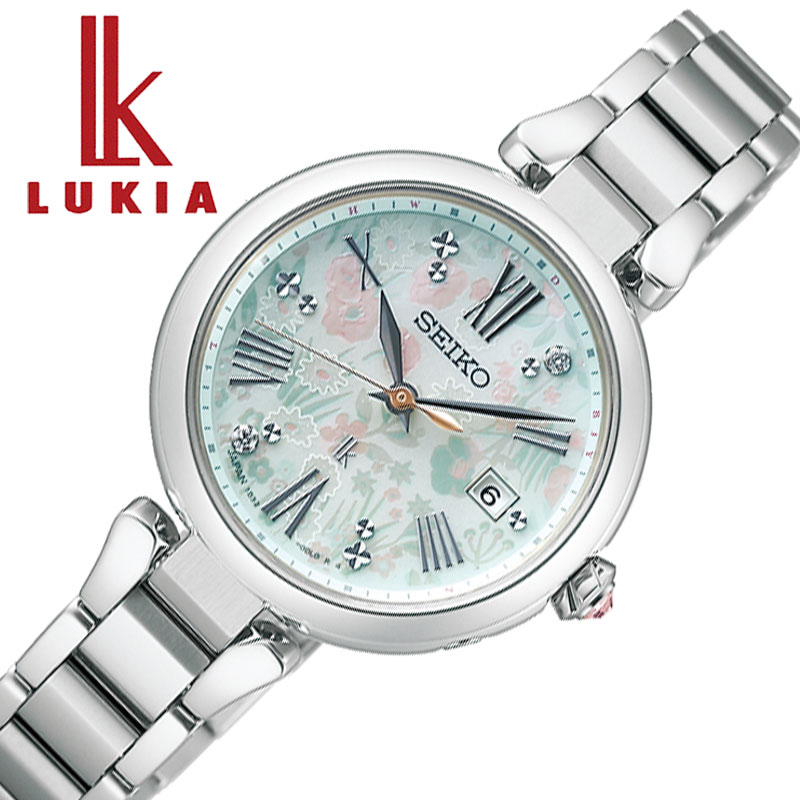【最大23,000円引き】【20％OFF】 セイコー 腕時計 ルキア LUKIA Grow FEILER コラボレーション限定 SEIKO LUKIA レディース ペールグリーン シルバー 時計 電波 ソーラー SSQW089 人気 おすすめ おしゃれ ブランド プレゼント ギフト【正規品】