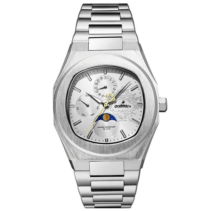 オロビアンコ タイムオラ オラスペシャル Orobianco TIMEORA Ora SPECIALE メンズ ホワイト シルバー 腕時計 クオーツ（電池式） OR006-100 人気 おすすめ おしゃれ ブランド プレゼント ギフト【正規品】