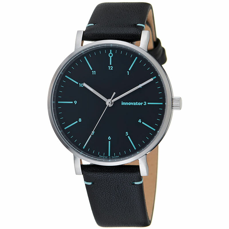 【ポイント10倍UP中！】イノベーター 腕時計 エンケル innovator ENKEL メンズ ブラック 時計 クォーツ IN-0007-HS22 人気 おすすめ おしゃれ レザー ビジネス ファッション シンプル ブランド プレゼント ギフト【正規品】