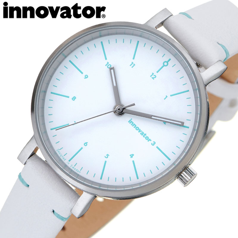 イノベーター 腕時計 エンケル innovator ENKEL レディース ホワイト 時計 クォーツ IN-0008-HS22 人気 おすすめ おしゃれ レザー...