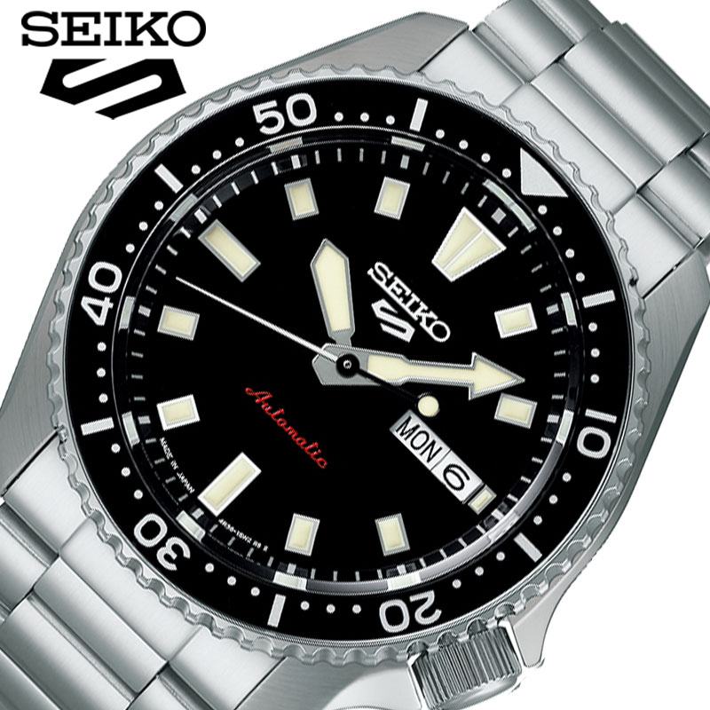 樂天商城 - 【最大10,800円引き】【20％OFF】 セイコー 腕時計 セイコー5 SEIKO Seiko 5 Sports SKX Series メンズ ブラック シルバー 時計 機械式 自動巻き SBSA305 人気 おすすめ おしゃれ ブランド プレゼント ギフト【正規品】