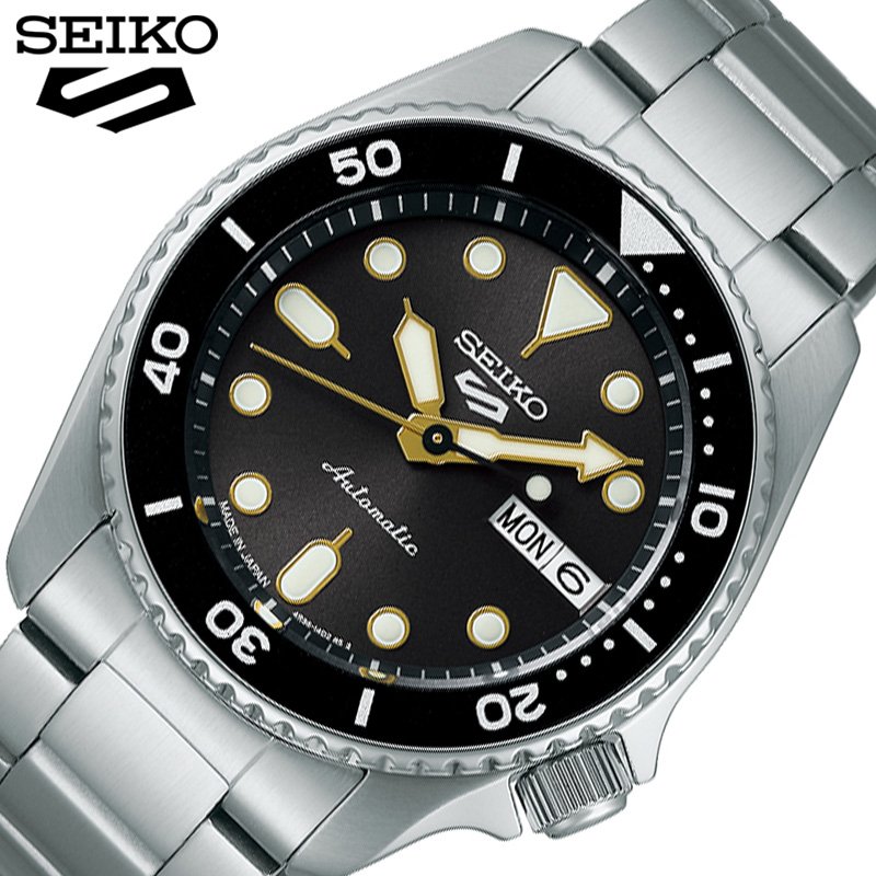 【4,800円引き】【12%OFF】 セイコー 腕時計 SEIKO 時計 セイコー ファイブスポーツ Seiko 5 Sports メンズ 腕時計 グレー 機械式 自動巻き SBSA301 人気 おすすめ おしゃれ ビジネス スーツスタイル カジュアル ファッション シンプル ブランド プレゼント ギフト(2.0)