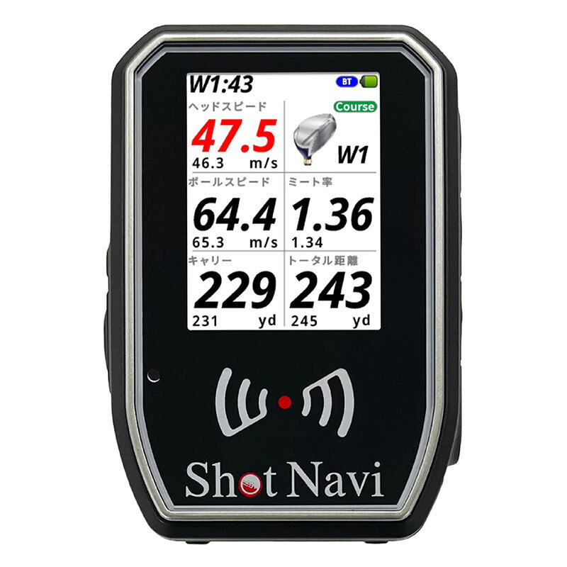 ショット ナビ 距離計測器 Shot Navi 距離計 ショットライザー SHOTLYZER メンズ ...