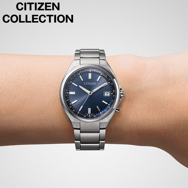 Rakuten - 【最大12,800円引き】【20％OFF】 シチズン 腕時計 CITIZEN 時計 シチズンコレクション CITIZEN COLLECTION メンズ 腕時計 ブルー 電波 ソーラー チタン ベルト シルバー 防水 CB1160-55L シンプル カジュアル かっこいい ビジネス ファッション 人気 おすすめ おしゃれ