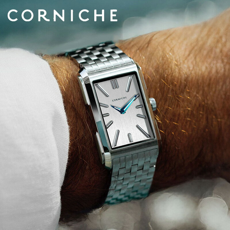 コーニッシュ 腕時計 CORNICHE 時計 ヴィジョネア Visionnaire メンズ 腕時計 シルバー ステンレス ベルト CW-104375 シンプル ...