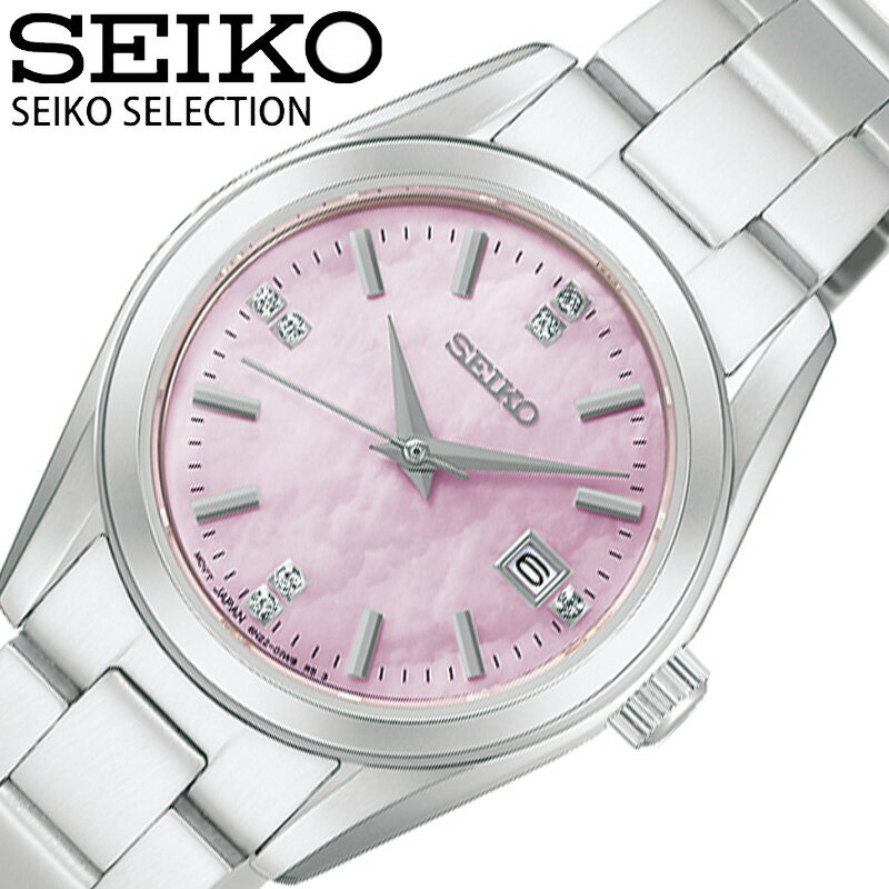 Other - セイコー 腕時計 SEIKO 時計 セイコーセレクション SEIKO SELECTION レディース 腕時計 ピンク ステンレス ベルト シルバー 防水 HFH002P シンプル カジュアル かわいい ビジネス ファッション 誕生日 記念日 彼女 妻 人気 おすすめ おしゃれ ブランド プレゼント ギフト