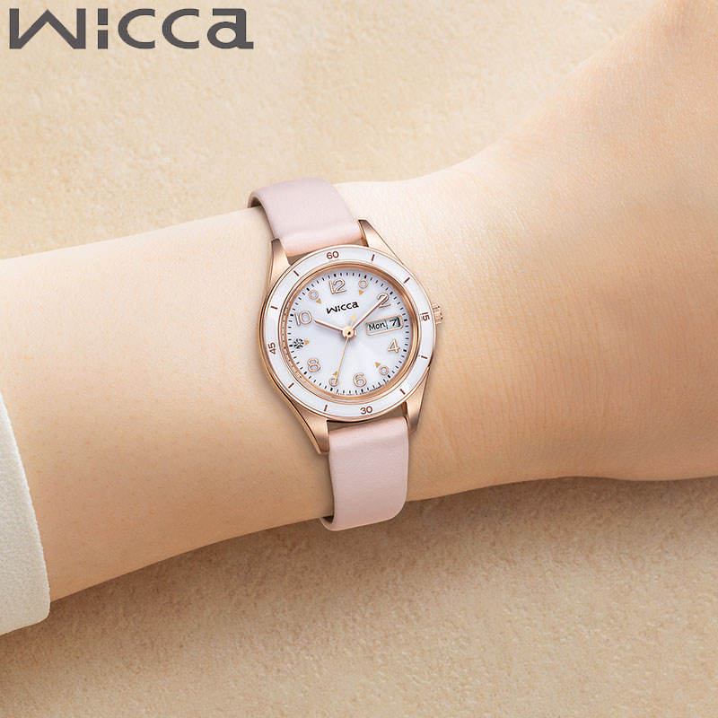 樂天商城 - 【最大4,800円引き】【20％OFF】シチズン 腕時計 CITIZEN 時計 ウィッカ Wicca レディース 腕時計 ホワイト ソーラー レザー 革 ベルト ピンク KH3-762-10 シンプル カジュアル かわいい ビジネス オフィス 華奢 大人可愛い 誕生日 記念日 ファッション 人気 おすすめ ギフト