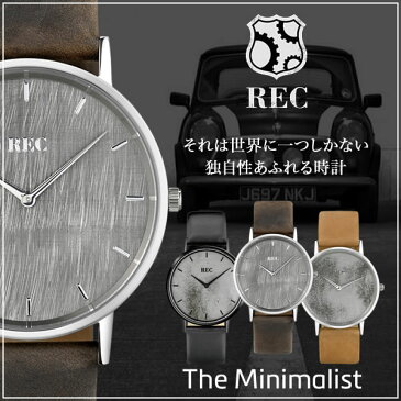 レック腕時計 REC時計 REC 腕時計 レック 時計 ミニマリスト The Minimalist ミニ Mini メンズ アナログ 革 レザー ベルト シンプル 車体 一点物 卒業 入学 就職 祝い 中学生 高校生 大学生 社会人 入試 受験 成人式 お祝い 冬 新社会人 プレゼント ギフト バレンタイン