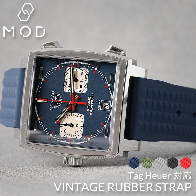 [ۥ䡼 TAG Heuer б]MOD FKM VINTAGE RUBBER STRAP ơ С ȥå 20m...