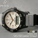 【TIMEX タイメックス 対応 ベルト】MOD VELCRO ARMY STRAP ベルクロ アーミー ストラップ 腕時計 ナイロンベルト ベロクロ 時計 マジックテープ バンド ミリタリー アウトドア 金属 アレルギー 時計ベルト 腕時計ベルト 替えベルト 替えバンド カスタム パーツ 観光 旅行