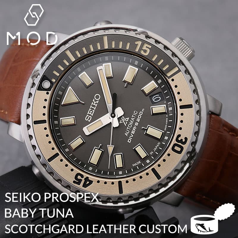 [当店 限定]カスタム セイコー 腕時計 SEIKO 時計 ベビーツナ ベイビーツナ ベビー ツナ缶 ツナ ツナカン プロスペックス 型押し 超強..