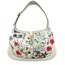 【中古】【ほぼ未使用】GUCCI GG フローラ ジャッキー ホーボー...(4)
