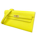 【タイムセール 8/4(月) 14時まで!!】HERMES エルメス ケリーウォレット トゥーゴー 未使用 ケリー ウォレット ロング トゥーゴー ライム Y刻...