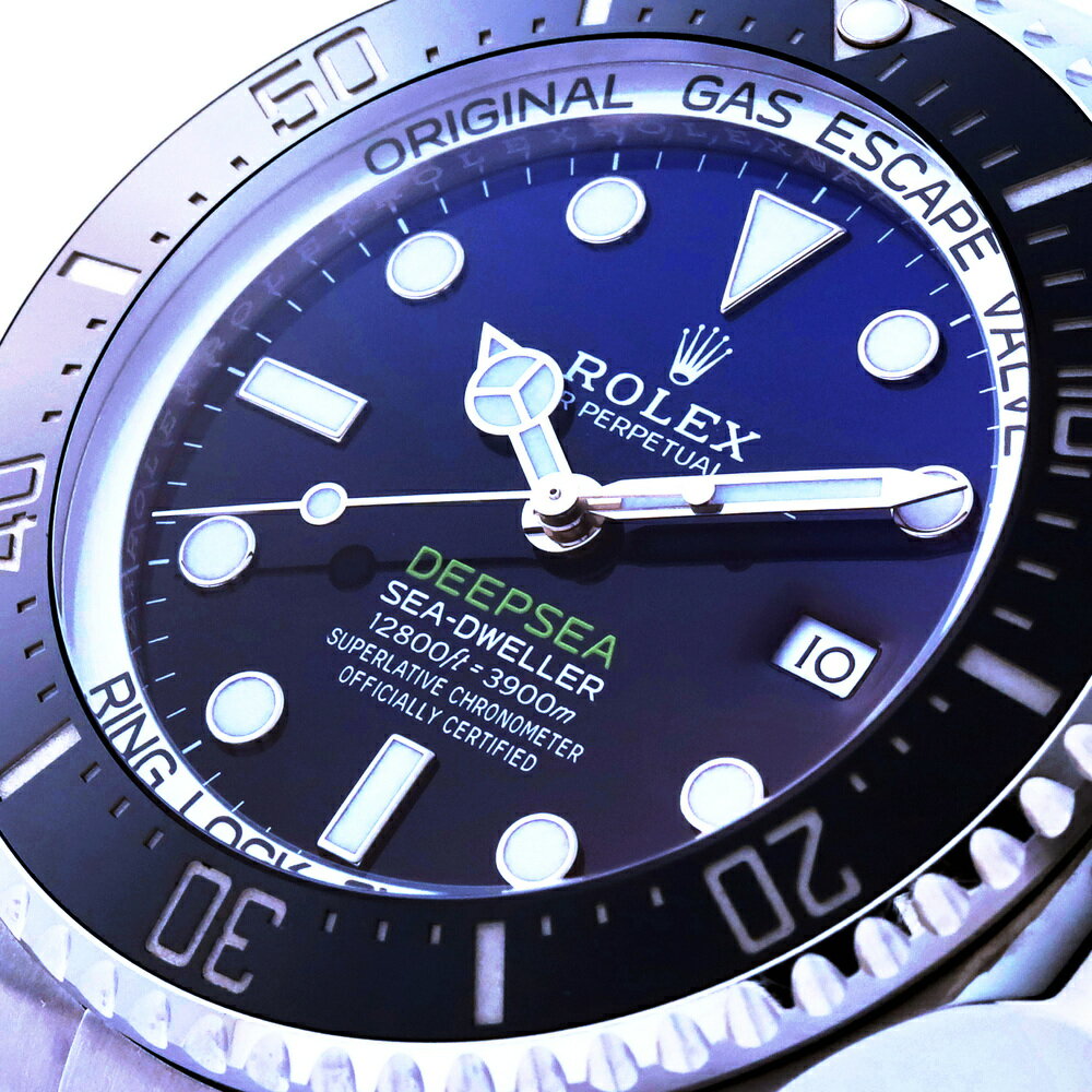 ROLEX 極美品 ロレックス シードゥエラー ディープシー 126660 Dブルー D-blue グラデーション文字盤 SS 自動巻き 2022年2月保証書/ギャランティカード・純正Box完備 腕時計 メンズ Aランク 中古 鑑定済 廃盤モデル ロレックスシードゥエラー
