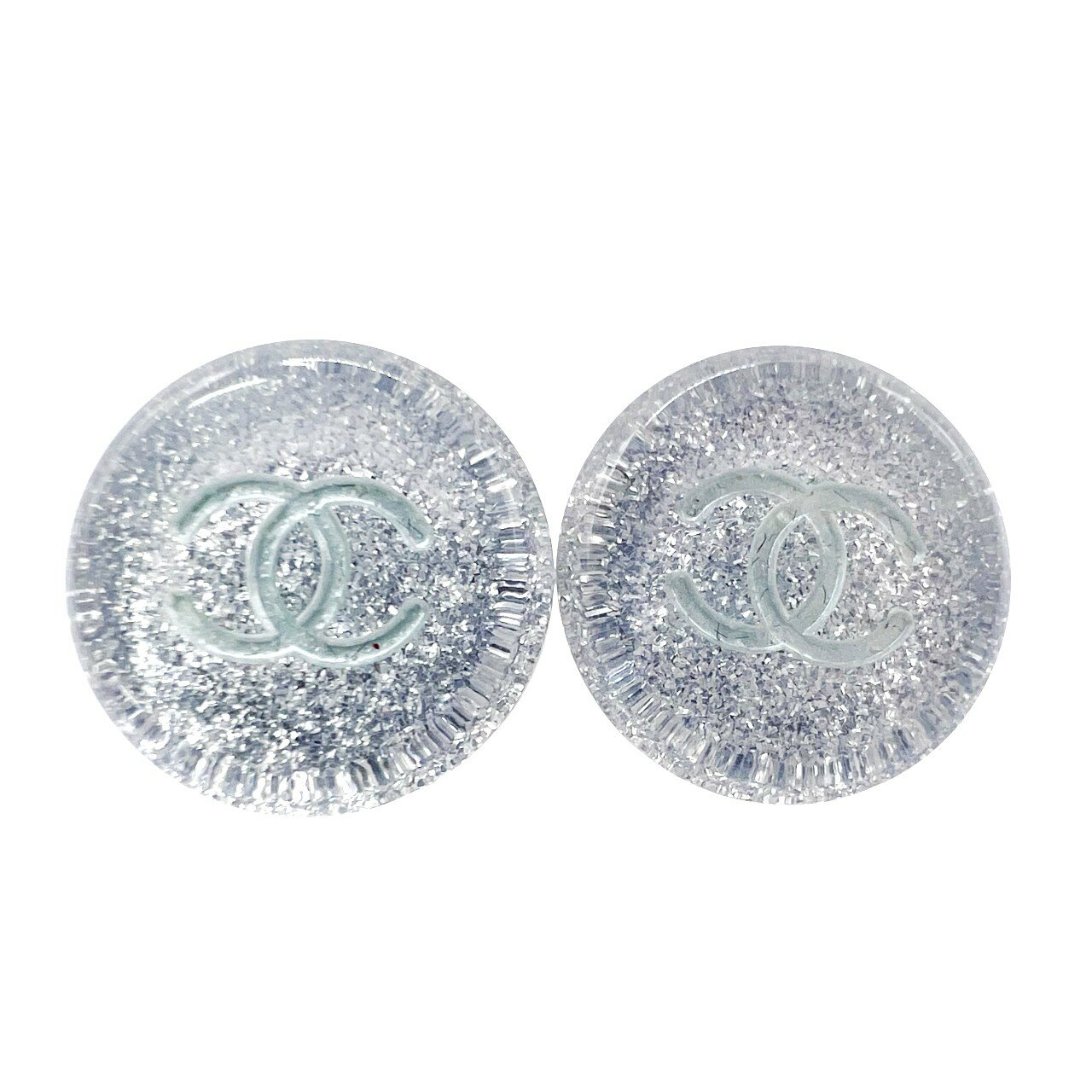 樂天商城 - 【3/10価格改定】CHANEL 美品 シャネル ココマーク ラメ イヤリング A14999 00A 2000年製 コスチュームジュエリー アクセサリー シルバー クリア ヴィンテージ アンティーク ABランク 鑑定済 中古 シャネルイヤリング
