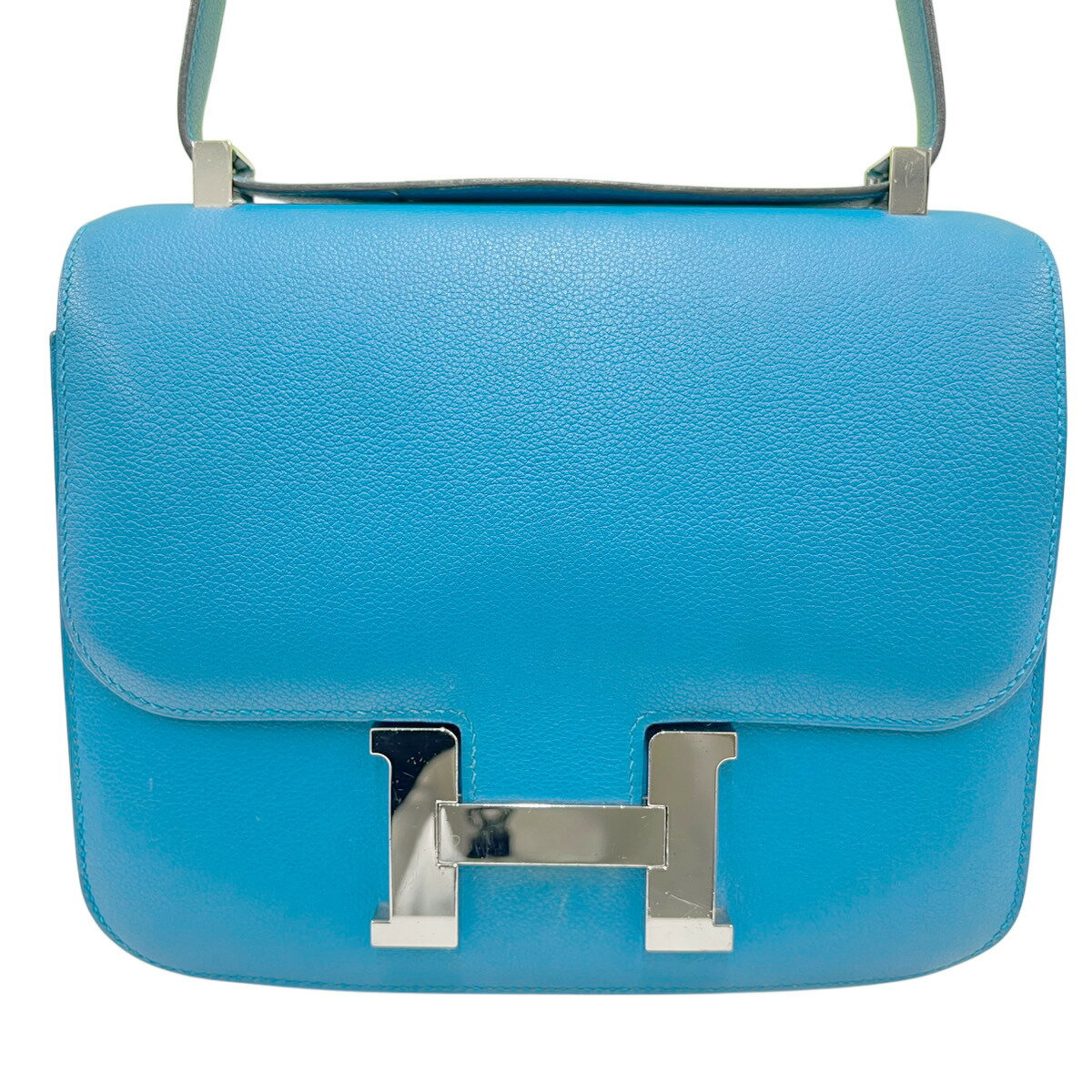 美品 HERMES エルメス コンスタンス24 ショルダーバッグ エバーカラー レザー A刻印 ブルーザンジバル ..