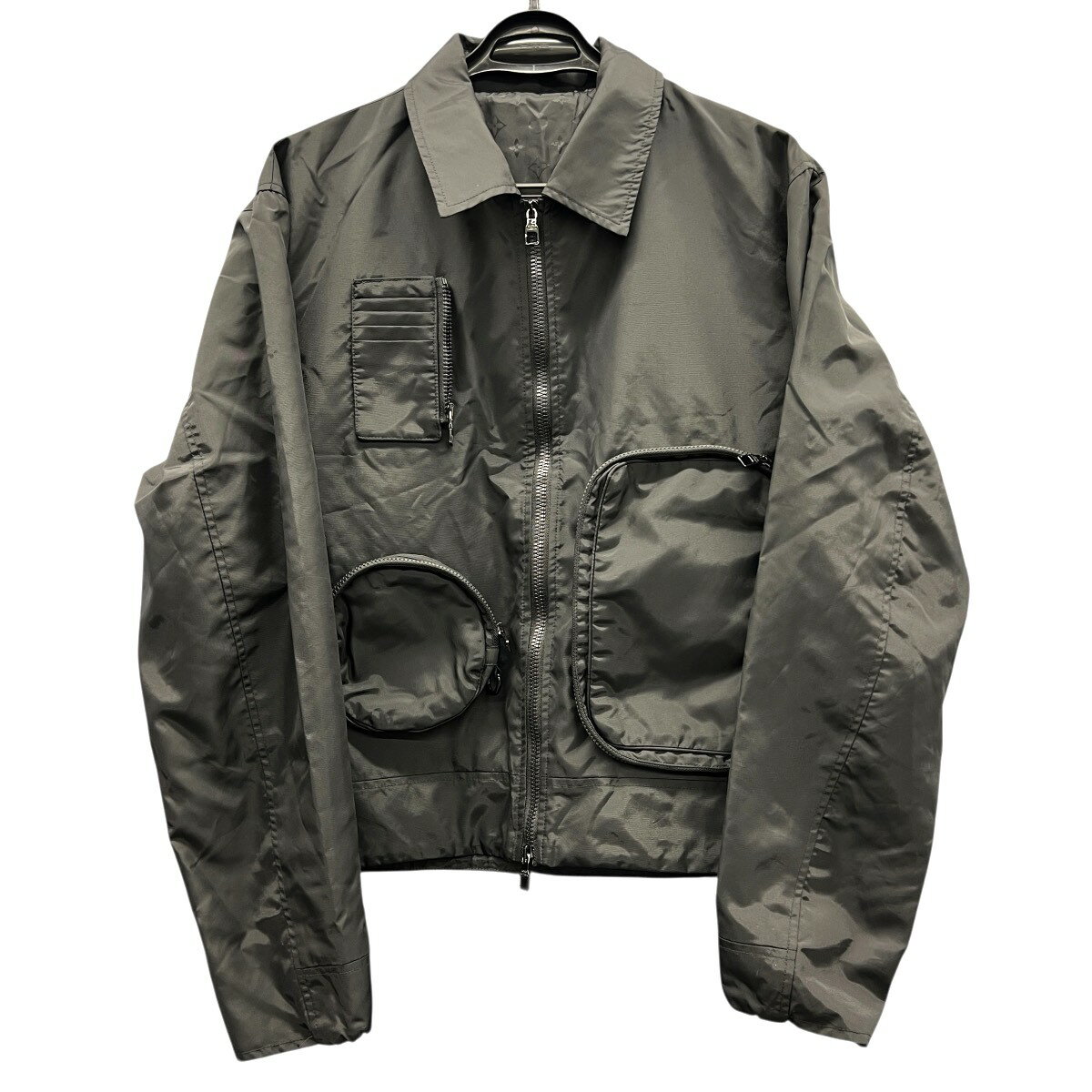 樂天商城 - 【4/21価格改定】LOUIS VUITTON 極美品 ルイヴィトン 21SS Utility Nylon Jacket ユーティリティ ナイロン ブルゾン ジャケット RM211Q RWK HIB46W ナイロン ブラック #50 マルチポケット アウター 春物 LV ヴィトン Aランク 中古 鑑定済 ヴィトンジャケット