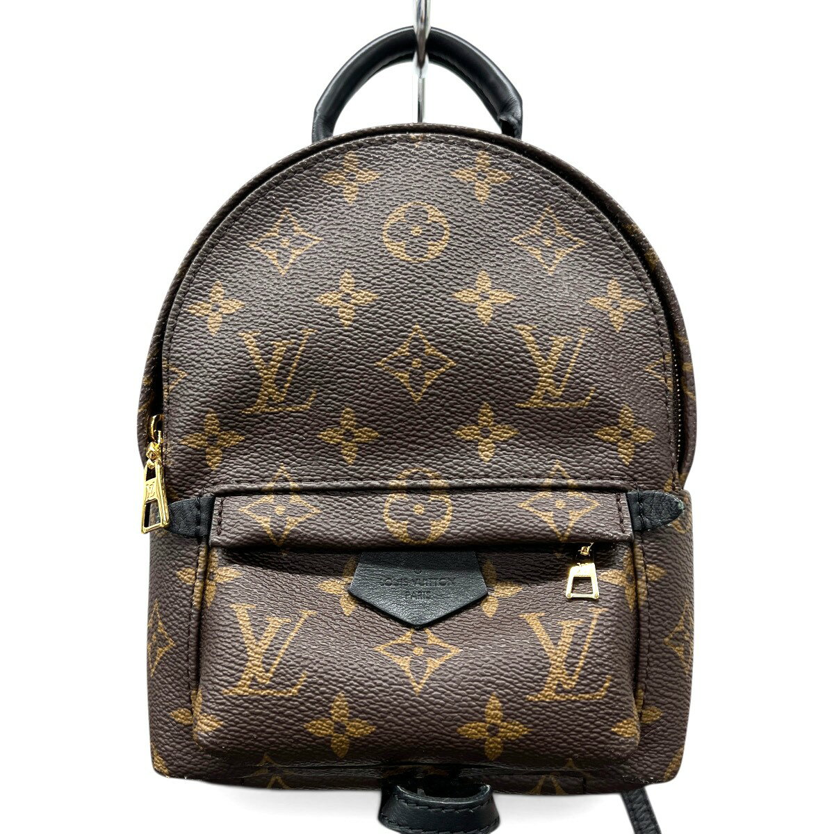 Rakuten - 【楽天スーパーSALE】【5/26価格改定】LOUIS VUITTON 美品 ルイヴィトン パームスプリングス ミニ モノグラム リュック M41562 PVC レザー CA2169/RFID確認済 ブラウン ブラック バックパック ハンドバッグ MINI ルイヴィトン LV ABランク 中古 鑑定済