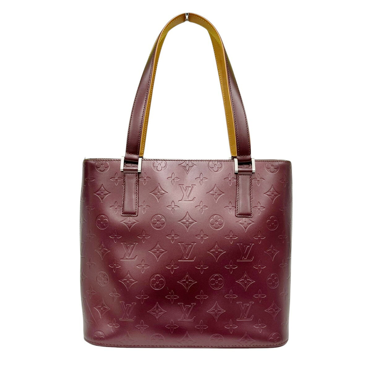 乐天商城 - 【6/16価格改定】LOUIS VUITTON 美品 ルイヴィトン ストックトン モノグラムマット ヴィオレ ハンドバッグ M55116 レザー LM0092 トート ヴィンテージ Y2K ユニセックス ヴィトン LV ABランク 鑑定済 中古 ヴィトンバッグ
