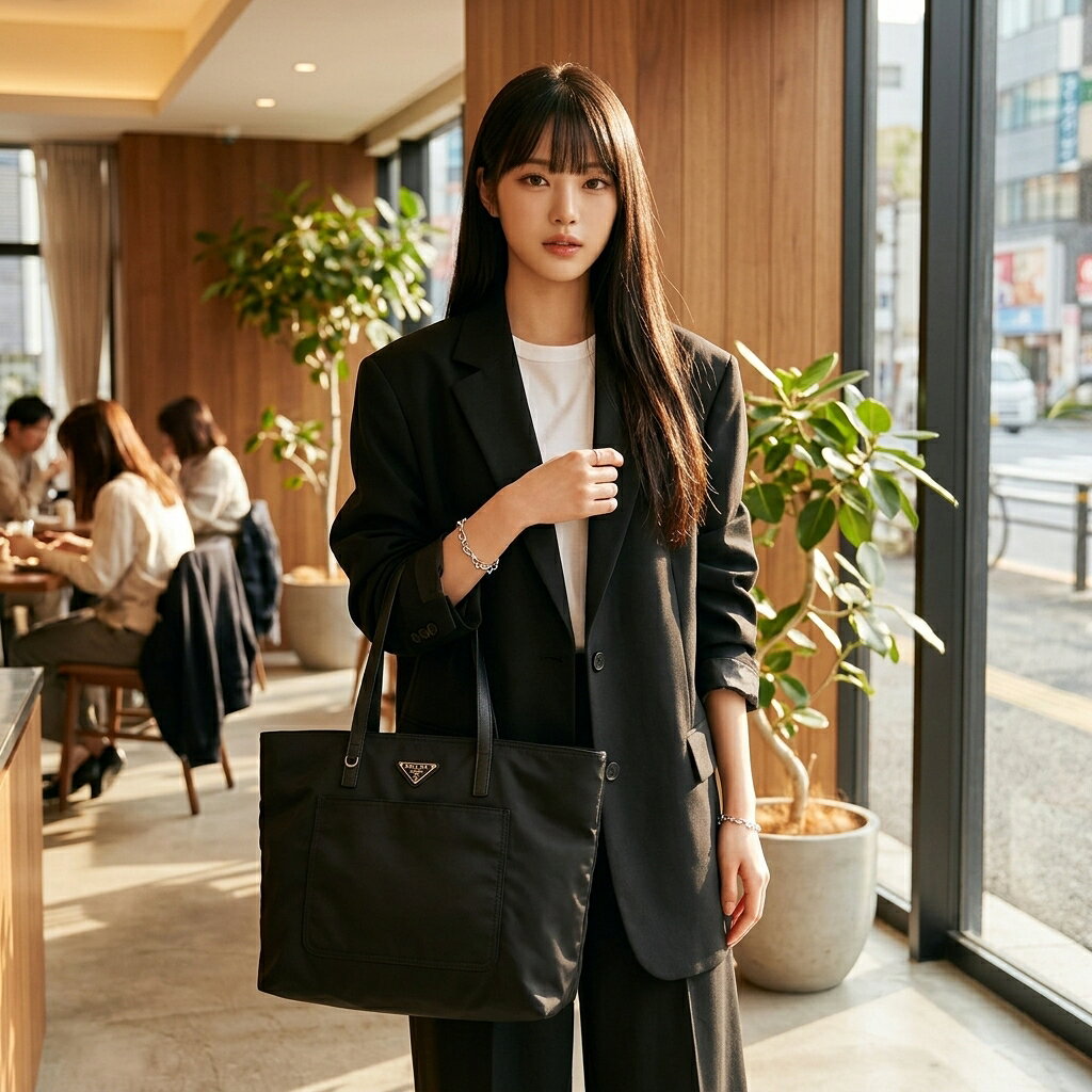 PRADA 極美品 プラダ リエディション Re-Edition 1978 ミディアム Re-Nylon x サフィアーノレザー トートバッグ 1BG052 RFID確認済 ハンドバッグ 肩掛け Aランク 鑑定済 プラダバッグ watch-master-10002336 ラグゼル 楽天市場店 サンプル画像3