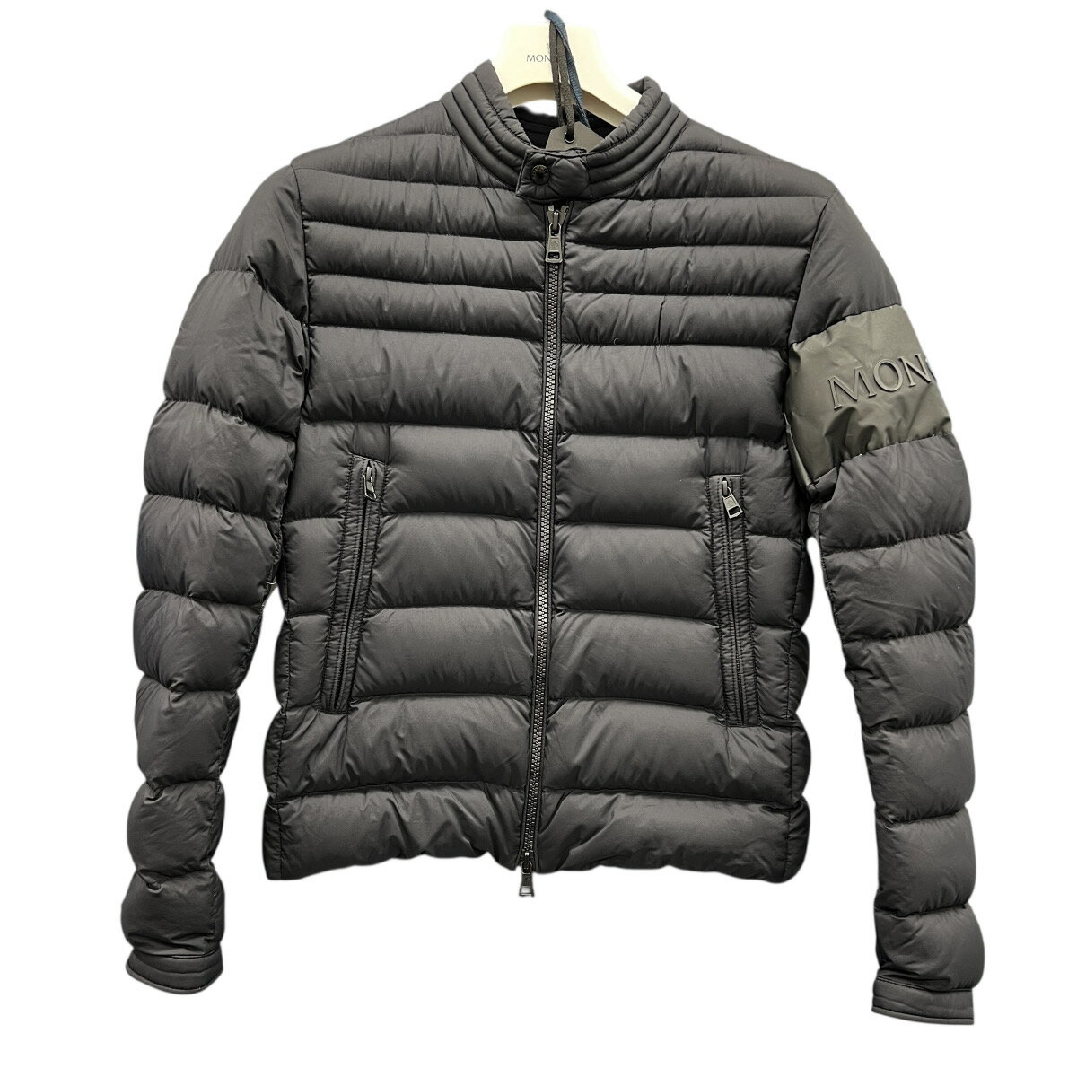 Rakuten - MONCLER 希少 美品 モンクレール ARREE GIUBBOTTO アリー ダウンジャケット 1A54200 ナイロン ダウン ブラック ロゴ サイズ2 アウター ABランク 中古 鑑定済 モンクレールダウン