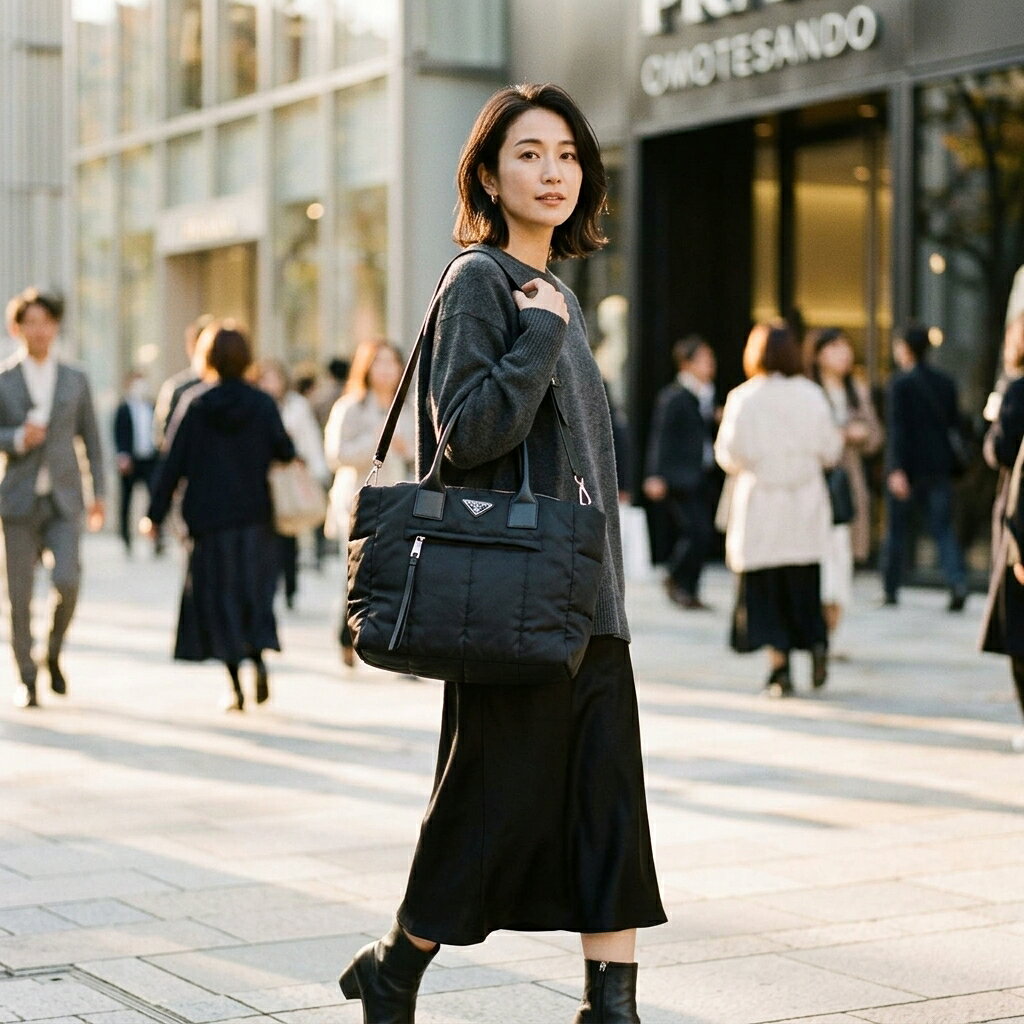 PRADA 極美品 プラダ TESSUTO BOMBER テスートボンバー トライングルロゴ 2way ハンドバッグ ショルダーバッグ 1BG636 ナイロン レザー 三角プレート ロゴプレート キルティング Aランク 鑑定済 中古 プラダバッグ watch-master-10001771 ラグゼル 楽天市場店 サンプル画像2