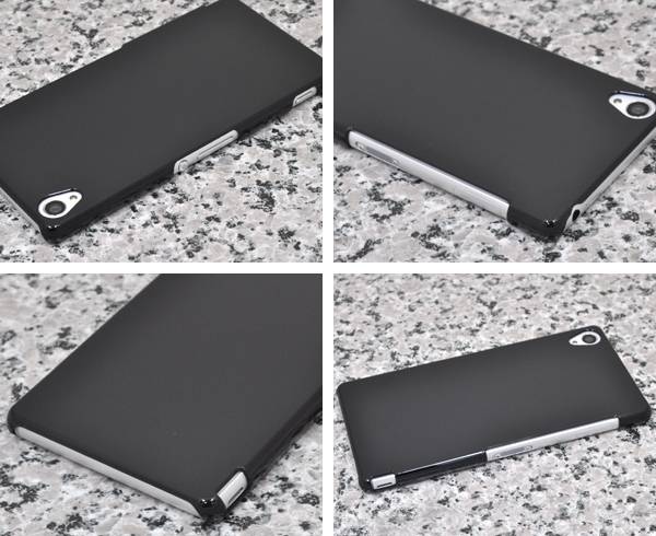 Xperia Z3 SOL26 SO-01G 401SO ブラックハードケース 黒 ドコモ docomo au ソフト...