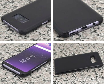 送料無料 Galaxy S8 SC-02J / SCV36 ケース ブラック 黒 ギャラクシーs8 カバー 携帯ケース スマホカバー docomo au エーユー ドコモ サムスン 人気 シンプル 無地 デコ デコ用 硬い 耐衝撃 sc02j