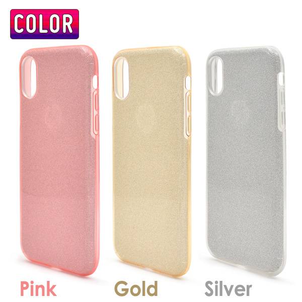 送料無料 iPhoneXS iphone x ケース iPhoneX カバー iPhonexケース アイフォンx 10s キラキラ ラメ アイホンx スマホカバー 携帯ケース ソフトケース おしゃれ 人気 TPU 金銀 背面 バックケース