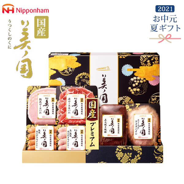 日本ハム 国産プレミアム 美ノ国 ハムギフト ニッポンハム 詰め合わせ 詰合せ ロース ウインナー 焼豚 アイスバイン 生ハム 熟成 お肉 食品 グルメ 食べ物 高級 セット 有名 お中元 御中元 夏ギフト 贈答 ギフト お返し お礼 内祝い 人気 熨斗対応のサムネイル