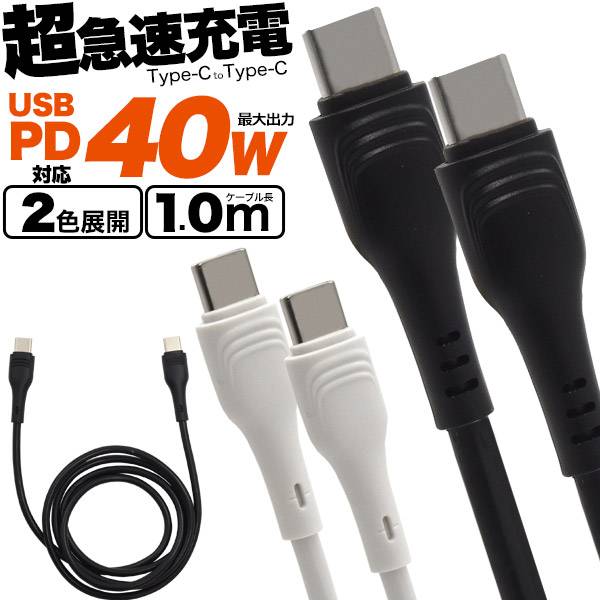 100cm USB PDб Ķ® USB Type-C֥ C   USB3.0 ޥ۽Ŵ USB Type-C to Type-C 40W ť֥ ޥ Ŵ USB֥ ť 1m usb-c ֥ ץ û  ǡž  ӽŴ typec USBѥǥХ꡼