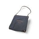 【中古】 HERMES エルメス バックパック・リュック アリーヌ バツクパツク キヤンバス ネイビー ブラウン 111