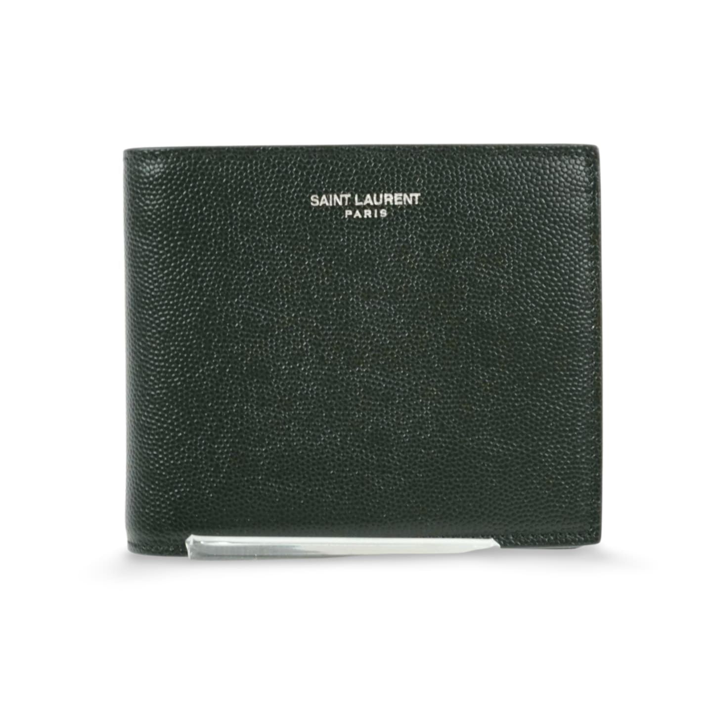 【中古】 Saint Laurent サンローラン メンズ財布 　396307　2つ折り財布　クラシックサンローラン　ブラック　カーフ　札入れ 981