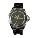 【中古】 CHANEL シャネル メンズ腕時計 J12 H5581 世界限定1200本 アンタイトル 38MM ブラック 976